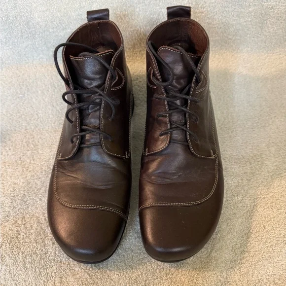 WOLKY Brown Leather Ladies Boots - Picture 1 of 13